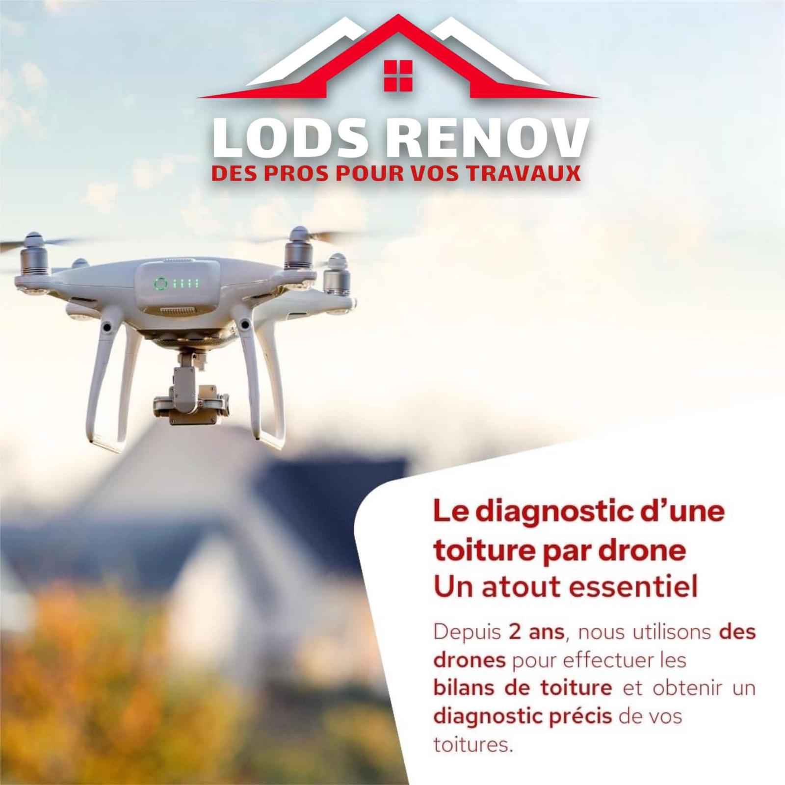 Diagnostic toiture par drone